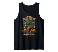 Divertido Profesor Matematicas Vintage Humor Camiseta sin Mangas