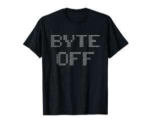 Divertido programador Byte Off Ordenador Código Binario humor diseño Camiseta