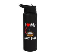Divertido propietario de jacuzzi I love jacuzzis cita jacuzzi al aire libre J Stainless Steel Insulated Water Bottle