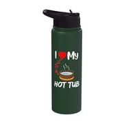 Divertido propietario de jacuzzi I love jacuzzis cita jacuzzi al aire libre J Stainless Steel Insulated Water Bottle