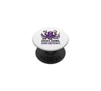 Divertido Pulpo 8 Brazos Cero Paciencia Humor Malhumorado PopSockets PopGrip Adhesivo