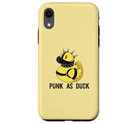 Divertido Punk Duck Punk AF Mohawk Meme Carcasa para iPhone XR