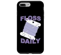 Divertido Punto de Cruz y Hilo Dental de Bordado Diario Bobina de Hilo Dental Carcasa para iPhone 7 Plus/8 Plus
