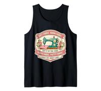 Divertido Quilting Lover Quilter Vintage Costura Broma Poema Retro Camiseta sin Mangas