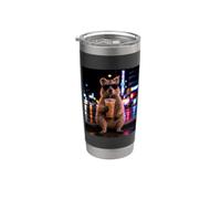 Divertido Quokka Café Helado Divertido Animal Meme Quokka Vaso térmico de acero inoxidable de doble pared