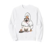 Divertido Ragdoll Cat Sarcástico Torpe Tonto Ganso Hugger Humor Sudadera