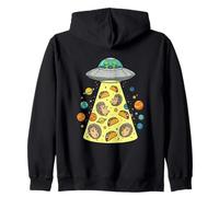 Divertido rapto Espacial de un ovni con un Erizo Sudadera con Capucha