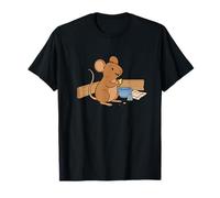 Divertido Ratón Lindo con Queso Bowl Cocina Camiseta