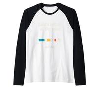 Divertido recordatorio de Salud de Recarga de batería Consciente Inspirador Camiseta Manga Raglan