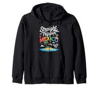Divertido Recta Trippin México Diciendo Vacaciones Humor Familia Sudadera con Capucha