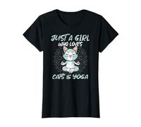 Divertido Refrán Con Motivo Del Yoga & Gato - Cat Mum & Cats Camiseta