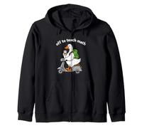 Divertido refrán enseñar matemáticas Ganso café Sudadera con Capucha