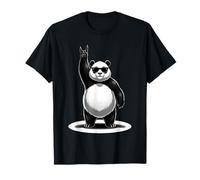 Divertido Regalo de Animal para el Festival de música Heavy Rock Panda Band Camiseta