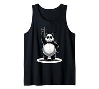 Divertido Regalo de Animal para el Festival de música Heavy Rock Panda Band Camiseta sin Mangas