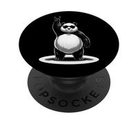 Divertido Regalo de Animal para el Festival de música Heavy Rock Panda Band PopSockets PopGrip Adhesivo