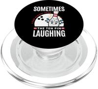 Divertido Regalo de Bolos Sometimes I Hear Ten Pin Laughing PopSockets PopGrip para MagSafe