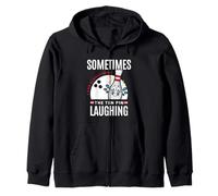 Divertido Regalo de Bolos Sometimes I Hear Ten Pin Laughing Sudadera con Capucha