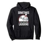Divertido Regalo de Bolos Sometimes I Hear Ten Pin Laughing Sudadera con Capucha