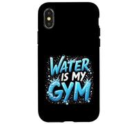 Divertido Regalo de Cita de natación Water Is My Gym Carcasa para iPhone X/XS