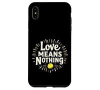 Divertido Regalo de Cita de Tenis Love Means Nothing Carcasa para iPhone XS MAX