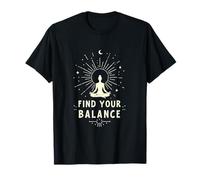 Divertido Regalo de Cita de Yoga Encuentra tu Equilibrio Camiseta