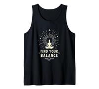 Divertido Regalo de Cita de Yoga Encuentra tu Equilibrio Camiseta sin Mangas