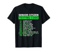Divertido regalo de código de mensajes de texto para personas mayores Camiseta