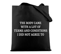 Divertido regalo de conciencia mental con texto en inglés "This Body Came With A Lot of Terms and Conditions", regalo para enfermedades crónicas, The Body B UK
