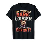 Divertido regalo de gimnasio para dueños de perros Yorkshire Terrier Camiseta