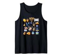 Divertido Regalo de Hanukkah para Celebrar los Iconos de Las Fiestas judías para niños Camiseta sin Mangas