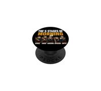Divertido Regalo de Humor de café Perezoso de 5 etapas de la mañana PopSockets PopGrip Adhesivo