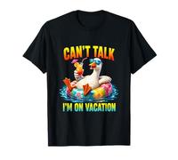 Divertido Regalo de Humor de Viaje de Vacaciones de Ganso no se Puede Hablar Camiseta