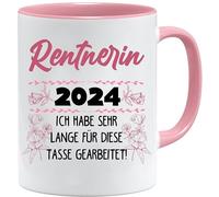 Divertido regalo de jubilación taza de café para jubilados - Jubilada 2024 "He trabajado mucho tiempo para esta taza - Divertido regalo de despedida para jubilación - Regalo de despedida.