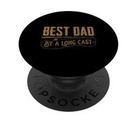 Divertido Regalo de Pesca Vintage para el Mejor papá de A Long Cast PopSockets PopGrip Adhesivo