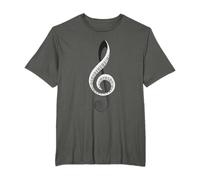 Divertido regalo de piano para hombres y mujeres Cool Treble Clef nota musical Camiseta