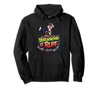Divertido regalo de skate para dueños de perros Border Collie Sudadera con Capucha