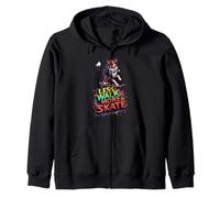Divertido regalo de skate para dueños de perros Border Collie Sudadera con Capucha