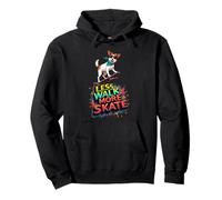 Divertido regalo de skate para dueños de perros Jack Russell Terrier Sudadera con Capucha