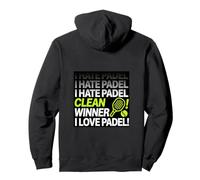 Divertido Regalo Ganador Diseño Pádel Sudadera con Capucha