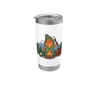 Divertido regalo natural para acampar hogueras al aire libre para acampar salchichas Vaso térmico de acero inoxidable de doble pared