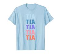 Divertido Regalo Nombre Tia Personalizado Primer Nombre Camiseta, Hombre, Azul Bebé, XXL