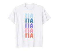 Divertido Regalo Nombre Tia Personalizado Primer Nombre Camiseta, Hombre, Blanco, 3XL