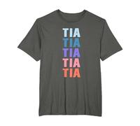 Divertido Regalo Nombre Tia Personalizado Primer Nombre Camiseta, Hombre Tallas Grandes, Asfalto, 4X Alto