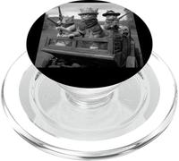 Divertido Regalo para Amantes de los Gatos Cowboy Cats Wild West Outlaw PopSockets PopGrip para MagSafe