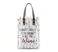 Divertido regalo para amantes del vino con más probabilidades de beber todo el vino de ganso tonto, regalo para fiestas de vino, Lo más probable es Wb