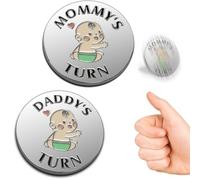 Divertido regalo para bebé, moneda de decisión para nuevos padres, regalos de embarazo, regalos para nuevos padres, regalos para parejas, Halloween, Acción de Gracias, regalo de Navidad para primera