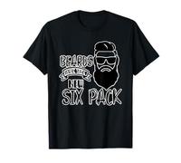 Divertido regalo para papá con texto en inglés "Beards Are The New Six Pack" Camiseta