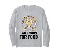 Divertido Regalo para papá Foodie para él, Amigo, Regalo para Hombres y Mujeres Manga Larga