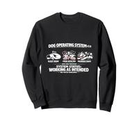 Divertido Regalo Perro Sistema operativo Trabajando como Perro previsto Meme Sudadera