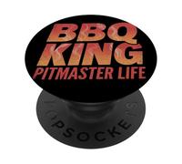 Divertido Regalo Pitmaster para Barbacoa y Barbacoa, Fiesta, King Life PopSockets PopGrip Adhesivo